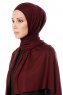 Hande - Hijab De Algodón Morado Oscuro - Gülsoy