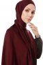 Hande - Hijab De Algodón Morado Oscuro - Gülsoy