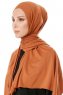 Hande - Hijab De Algodón Terracotta - Gülsoy