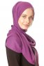 Hazal - Hijab Crepe Púrpura - Ecardin
