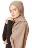 Hazal - Hijab Crepe Taupe - Ecardin