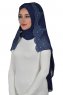 Helena - Hijab Práctico Azul Marino - Ayse Turban