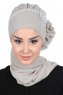 Hillevi - Turbante Instant Chiffon Taupe