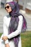 Isfa - Hijab Estampado Púrpura - Sal Evi