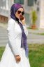 Isfa - Hijab Estampado Púrpura - Sal Evi