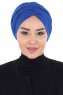 Jill - Turbante De Algodón Azul - Ayse Turban