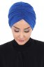 Jill - Turbante De Algodón Azul - Ayse Turban