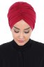 Jill - Turbante De Algodón Burdeos - Ayse Turban