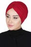Jill - Turbante De Algodón Burdeos - Ayse Turban