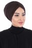 Jill - Turbante De Algodón Marrón - Ayse Turban