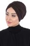 Jill - Turbante De Algodón Marrón - Ayse Turban