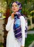 Jumana - Hijab Estampado Púrpura - Sal Evi