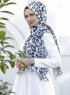 Dounia - Hijab Estampado Marrón