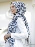 Dounia - Hijab Estampado Marrón