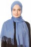 Kadri - Hijab Azul Claro Con Perlas - Özsoy