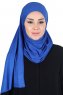 Kaisa - Hijab De Algodón Práctico Azul