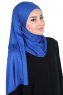 Kaisa - Hijab De Algodón Práctico Azul