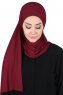 Kaisa - Hijab De Algodón Práctico Burdeos