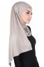 Kaisa - Hijab De Algodón Práctico Taupe