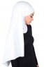 Kaisa - Hijab De Algodón Práctico Blanco