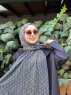 Kalila - Hijab Estampado De Algodón Verde Oscuro