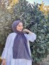 Kalila - Hijab Estampado De Algodón Negro
