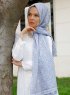 Khadija - Hijab Estampado Gris - Sal Evi