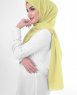 Lemon Grass Ljusgul Georgette Hijab 5XA45b