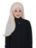 Louise - Hijab Práctico Beige - Ayse Turban