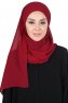 Malin - Hijab Chiffon Práctico Burdeos