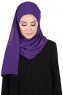 Malin - Hijab Chiffon Práctico Púrpura