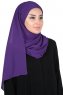 Malin - Hijab Chiffon Práctico Púrpura