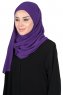 Malin - Hijab Chiffon Práctico Púrpura