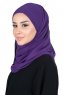 Malin - Hijab Chiffon Práctico Púrpura