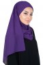 Malin - Hijab Chiffon Práctico Púrpura