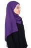 Malin - Hijab Chiffon Práctico Púrpura
