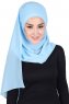 Malin - Hijab Chiffon Práctico Azul Claro