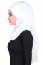 Malin - Hijab Chiffon Práctico Blanquecino