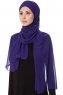 Mehtap - Chiffon Hijab One-Piece Práctico Púrpura