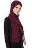 Mehtap - Chiffon Hijab One-Piece Práctico Ciruelas