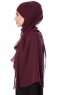 Mehtap - Chiffon Hijab One-Piece Práctico Ciruelas