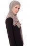 Mehtap - Chiffon Hijab One-Piece Práctico Taupe