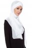 Mehtap - Chiffon Hijab One-Piece Práctico Blanco