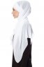 Mehtap - Chiffon Hijab One-Piece Práctico Blanco