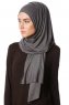 Melek - Hijab Jersey Premium Antracita - Ecardin