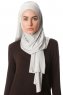 Melek - Hijab Jersey Premium Gris Claro - Ecardin