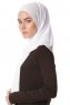 Melek - Hijab Jersey Premium Blanco - Ecardin