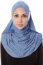 Mia - Hijab Al Amira Índigo One-Piece - Ecardin