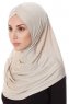 Mia - Hijab Al Amira Taupe Claro One-Piece - Ecardin