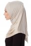 Mia - Hijab Al Amira Taupe Claro One-Piece - Ecardin